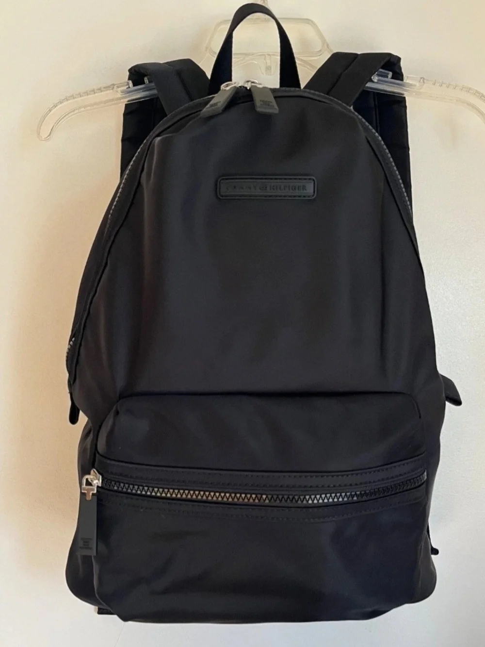 Tommy Hilfiger Nylon Backpack School Travel Bag Laptop Black  Style BW96943309